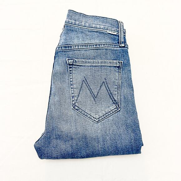 Mother The Mid Rise Dazzler Ankle Fray We The Animals Raw Hem Denim Jean Size 27 - Picture 1 of 10